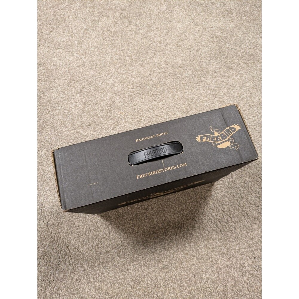 EMPTY REPLACEMENT SHOE / HEEL BOX & DUST BAG ONLY - Freebird Randi Black Leather - Picture 5 of 9